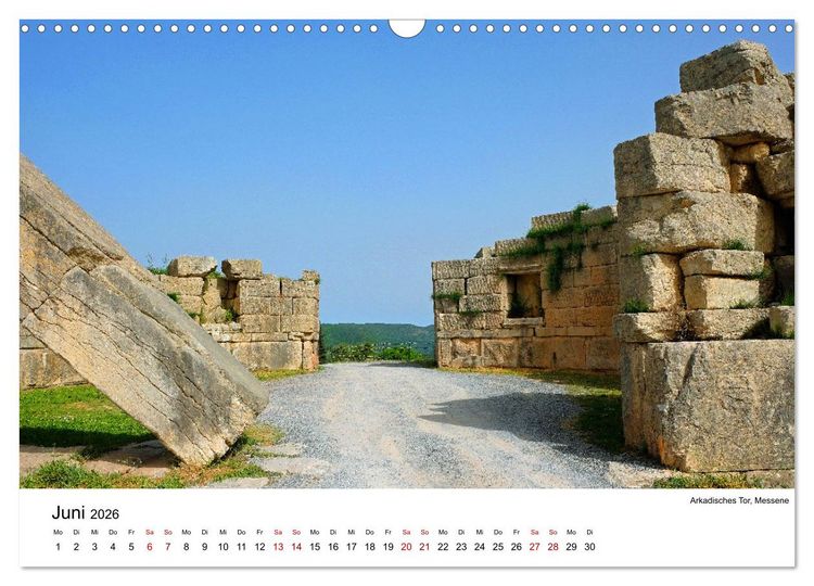 Produktbild: Von Olympia &uuml;ber Messene nach Mystras (Wandkalender 2026 DIN A3 quer), CALVENDO Monatskalender