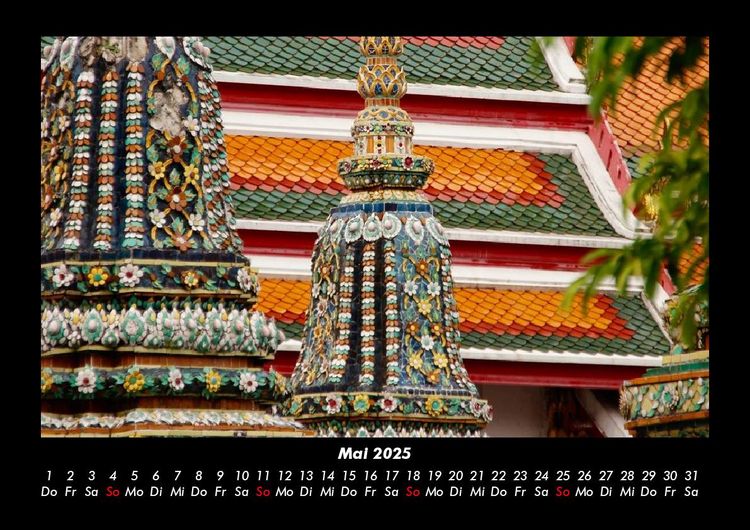 Produktbild: Tempel 2025 Fotokalender DIN A3