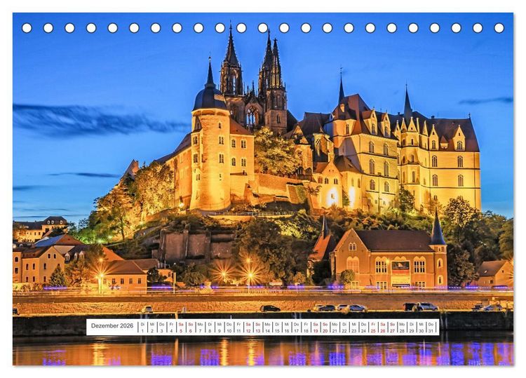 Produktbild: Mei&szlig;en und seine Wahrzeichen (Tischkalender 2026 DIN A5 quer), CALVENDO Monatskalender