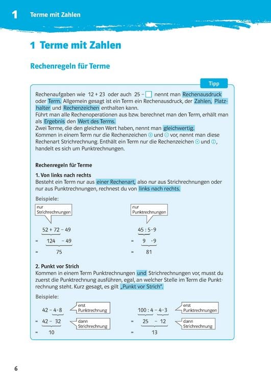 Produktbild: 10-Minuten-Training Mathematik Rechnen mit Termen 7./8. Klasse. Kleine Lernportionen f&uuml;r jeden Tag