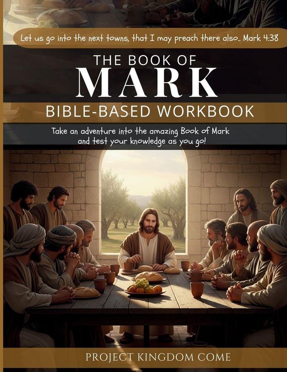 Produktbild: The Book of Mark I Kids Workbook to Help Children Study and Understand the Bible I Biblical quizzes for kids ages 9 and above