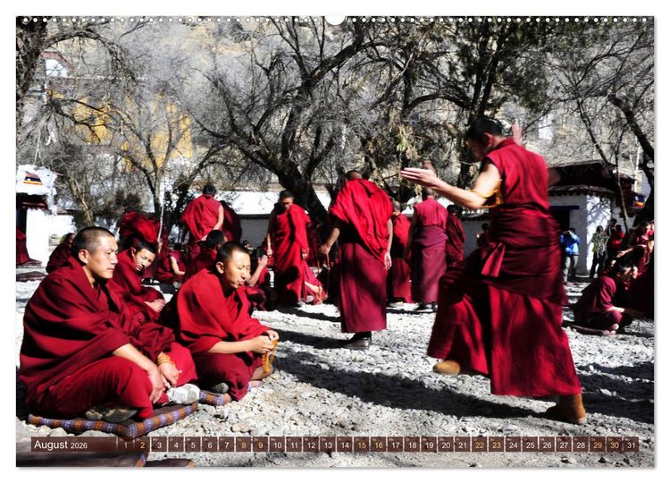 Produktbild: Tibet bewegt (hochwertiger Premium Wandkalender 2026 DIN A2 quer), Kunstdruck in Hochglanz