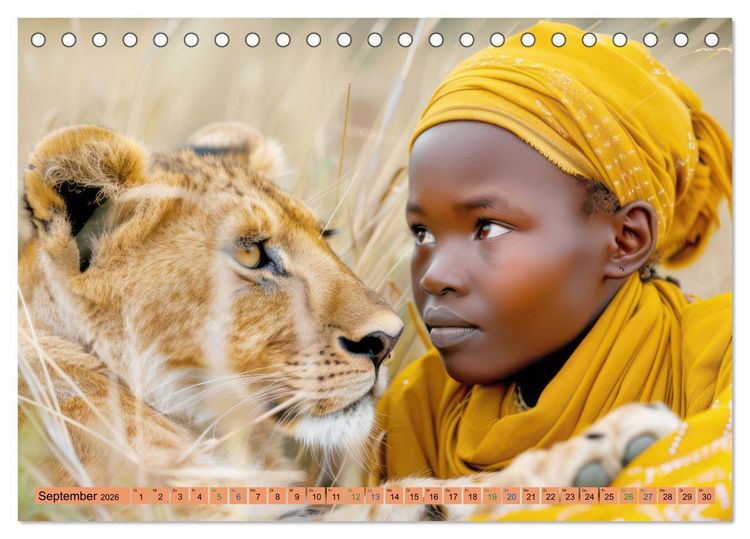 Produktbild: Afrikas urt&uuml;mliche Sch&ouml;nheit (Tischkalender 2026 DIN A5 quer), CALVENDO Monatskalender