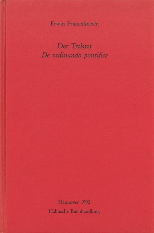 Produktbild: Der Traktat De ordinando pontifice