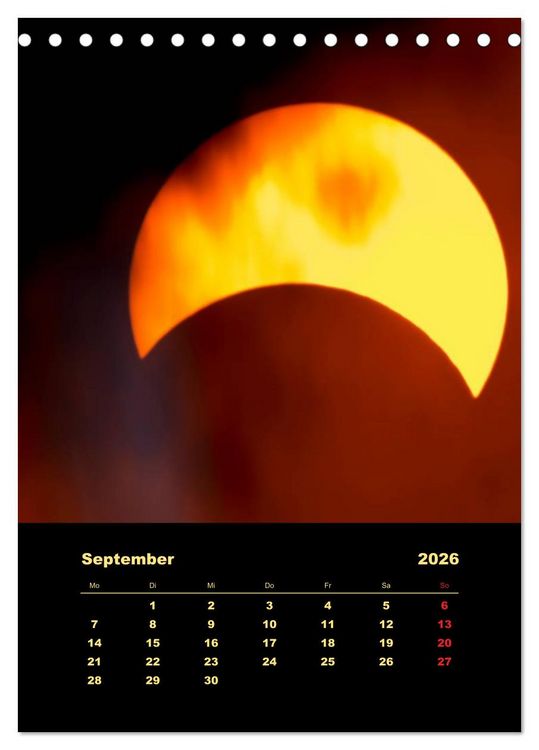 Produktbild: Wunderbares Universum (Tischkalender 2026 DIN A5 hoch), CALVENDO Monatskalender