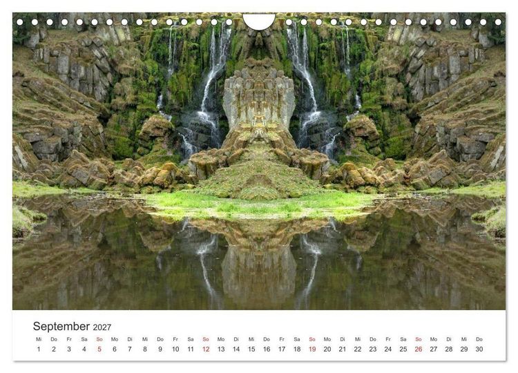 Produktbild: Spiegelwelten - Natur anders sehen (Wandkalender 2027 DIN A4 quer), CALVENDO Monatskalender