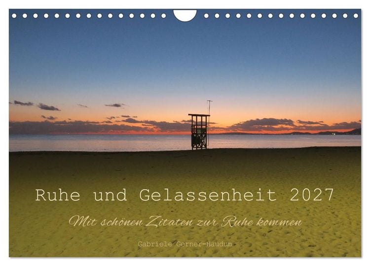 Produktbild: Ruhe und Gelassenheit 2027 (Wandkalender 2027 DIN A4 quer), CALVENDO Monatskalender