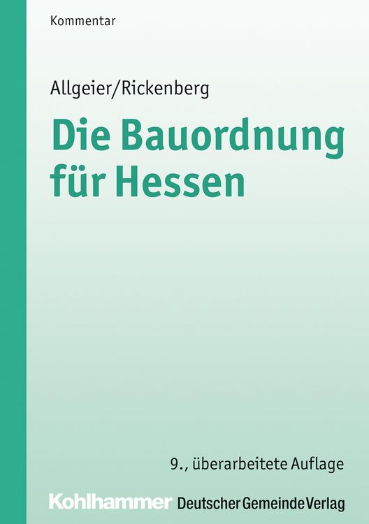 Produktbild: Die Bauordnung f&uuml;r Hessen