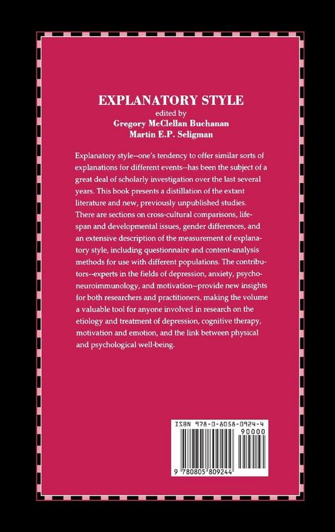 Produktbild: Explanatory Style