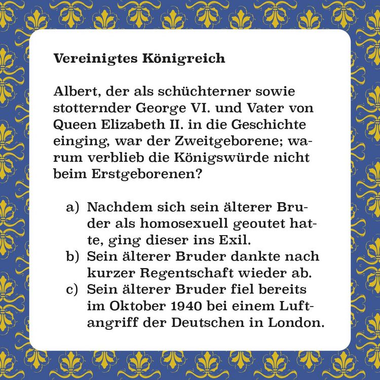Produktbild: Royals-Quiz