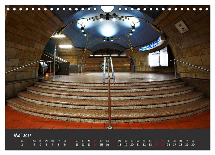 Produktbild: U-Bahn-Stationen des Westens (Wandkalender 2026 DIN A4 quer), CALVENDO Monatskalender