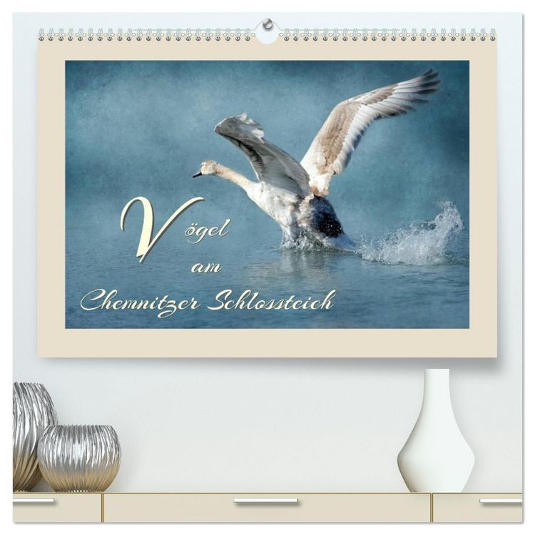 Produktbild: V&ouml;gel am Chemnitzer Schlossteich (hochwertiger Premium Wandkalender 2027 DIN A2 quer), Kunstdruck in Hochglanz