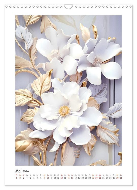 Produktbild: Blumen-Sinfonie (Wandkalender 2026 DIN A3 hoch), CALVENDO Monatskalender
