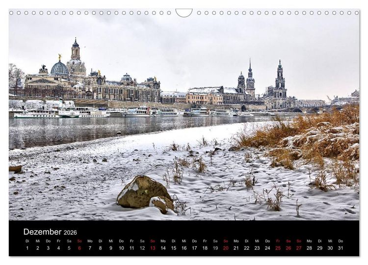 Produktbild: Dresden 2026 (Wandkalender 2026 DIN A3 quer), CALVENDO Monatskalender