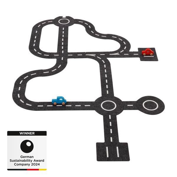 Produktbild: Spielstra&szlig;e mit 2 Fahrzeugen