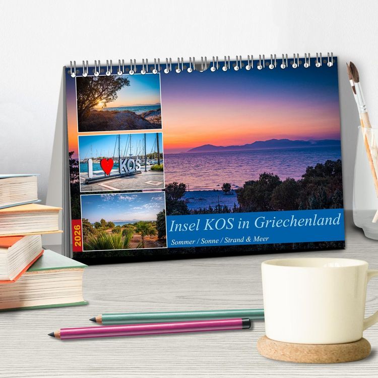 Produktbild: Insel Kos in Griechenland (Tischkalender 2026 DIN A5 quer), CALVENDO Monatskalender