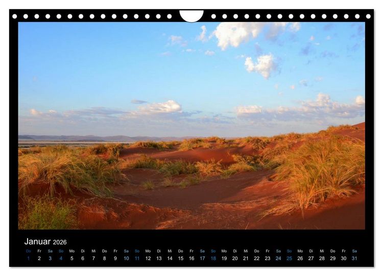 Produktbild: Namibia 2026 Farben der W&uuml;ste (Wandkalender 2026 DIN A4 quer), CALVENDO Monatskalender