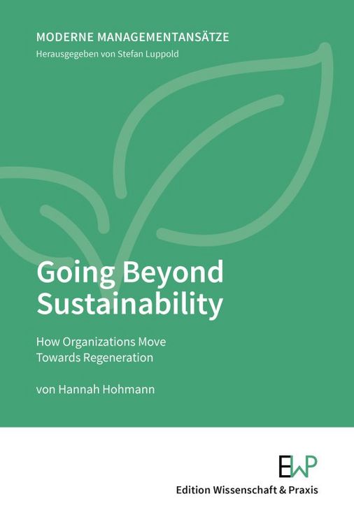 Produktbild: Going Beyond Sustainability