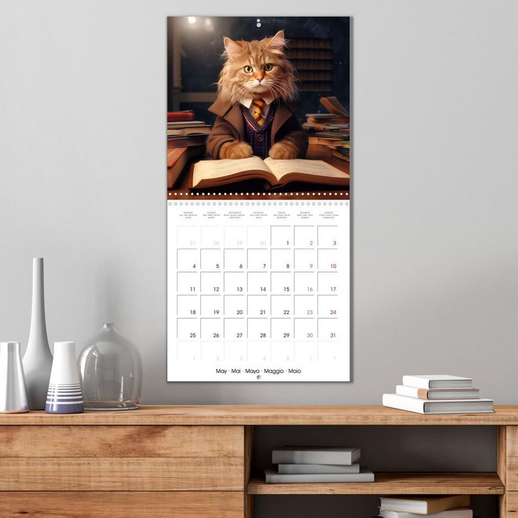 Produktbild: Les chats branch&eacute;s (Calendrier mural carr&eacute; 2026 30x30 cm) Calendrier double avec une page pour vos prises de notes