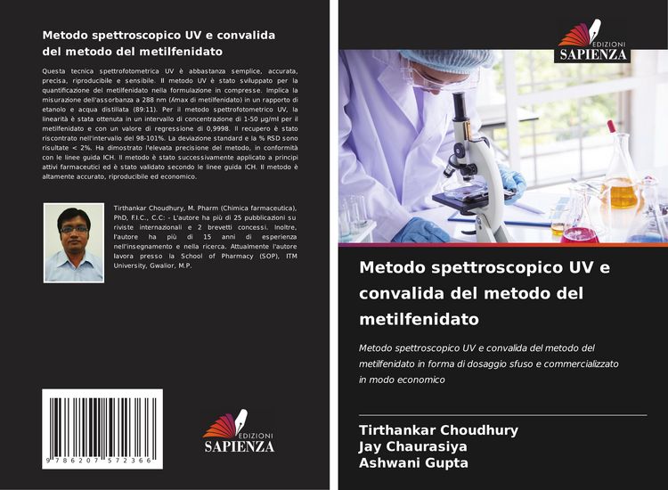 Produktbild: Metodo spettroscopico UV e convalida del metodo del metilfenidato
