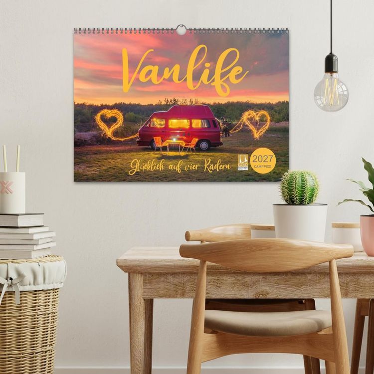 Produktbild: Vanlife - Gl&uuml;cklich auf vier R&auml;dern (Wandkalender 2027 DIN A3 quer), CALVENDO Monatskalender