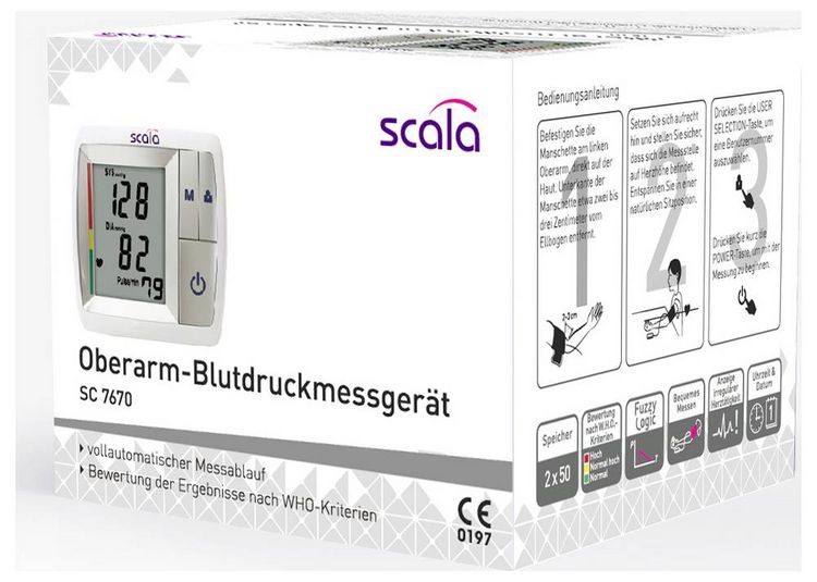 Produktbild: Scala SC 7670 Oberarm Blutdruckmessger&auml;t 2497