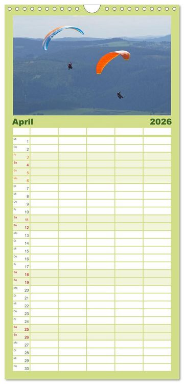 Produktbild: Familienplaner 2026 - Das Sauerland - Mittelgebirge im Herzen Deutschlands mit 5 Spalten (Wandkalender, 21 x 45 cm) CALVENDO