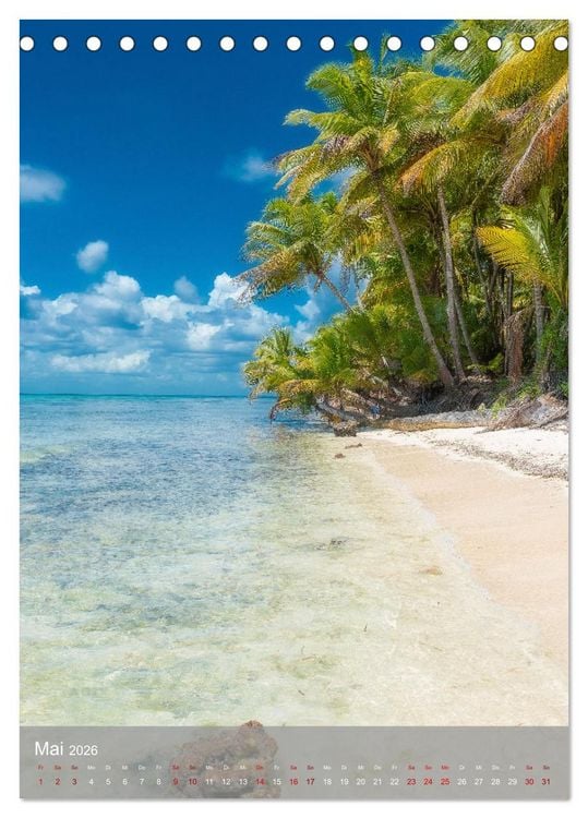 Produktbild: Karibischer Traum Isla Saona (Tischkalender 2026 DIN A5 hoch), CALVENDO Monatskalender