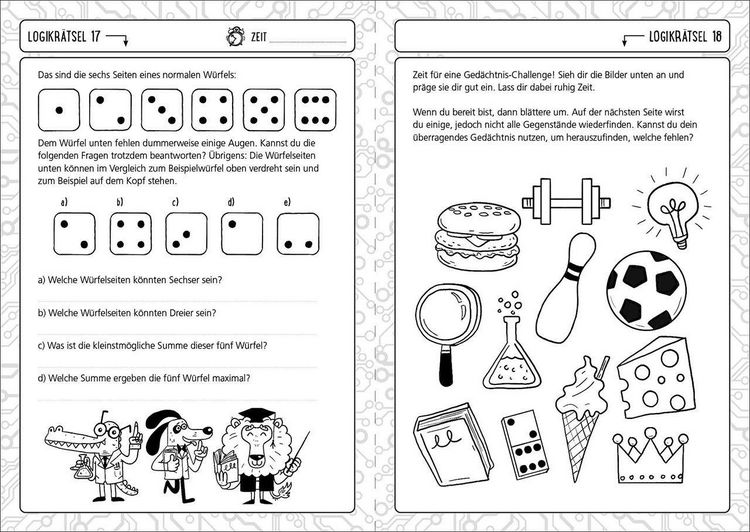 Produktbild: Der gro&szlig;e Logiktest f&uuml;r Kinder - Stell dein Hirn auf die Probe!