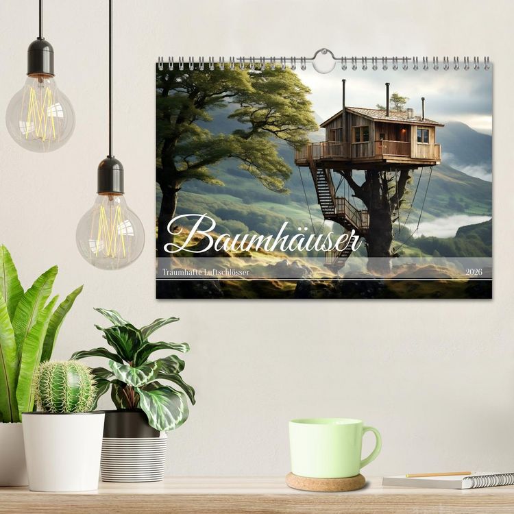 Produktbild: Baumh&auml;user - Traumhafte Luftschl&ouml;sser (Wandkalender 2026 DIN A4 quer), CALVENDO Monatskalender