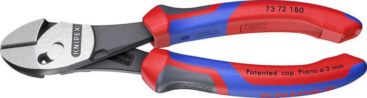 Produktbild: Knipex TwinForce 73 72 180 Werkstatt Kraft-Seitenschneider mit Facette 180mm