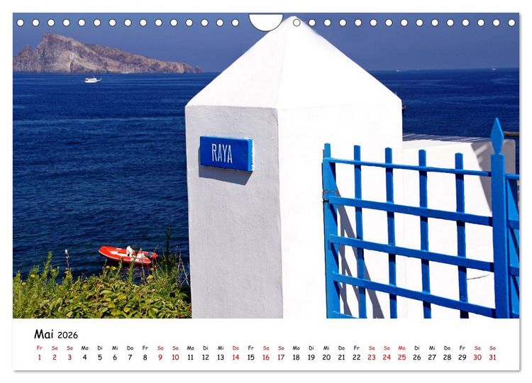Produktbild: Sizilien - der Osten und die Liparischen Inseln (Wandkalender 2026 DIN A4 quer), CALVENDO Monatskalender