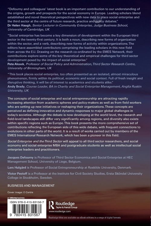 Produktbild: Social Enterprise and the Third Sector