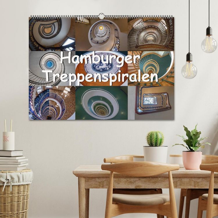 Produktbild: Hamburger Treppenspiralen (Wandkalender 2026 DIN A2 quer), CALVENDO Monatskalender