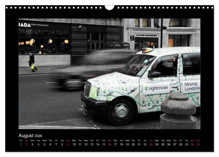 Produktbild: Taxis in London / UK-Version (Wall Calendar 2026 DIN A3 landscape), CALVENDO 12 Month Wall Calendar