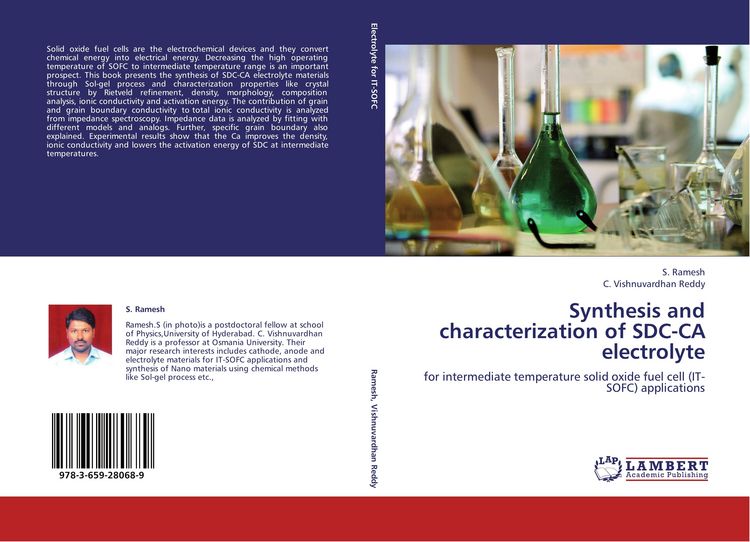 Produktbild: Synthesis and characterization of SDC-CA electrolyte