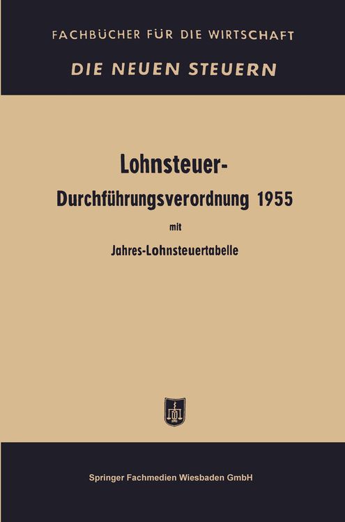 Produktbild: Lohnsteuer-Durchf&uuml;hrungsverordnung