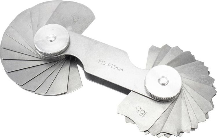 Produktbild: Dasqua 1351-0005 Radiuslehre metrisch 1.0 - 7.0mm