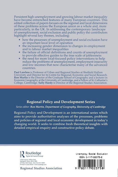 Produktbild: Unemployment and Social Exclusion