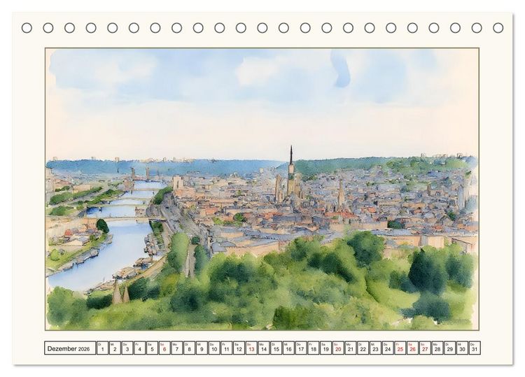 Produktbild: Reise durch die Normandie (Tischkalender 2026 DIN A5 quer), CALVENDO Monatskalender