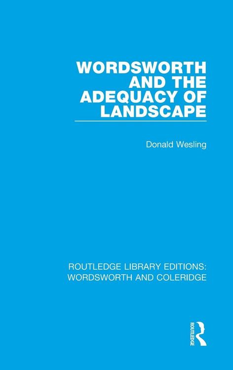 Produktbild: Wordsworth and the Adequacy of Landscape