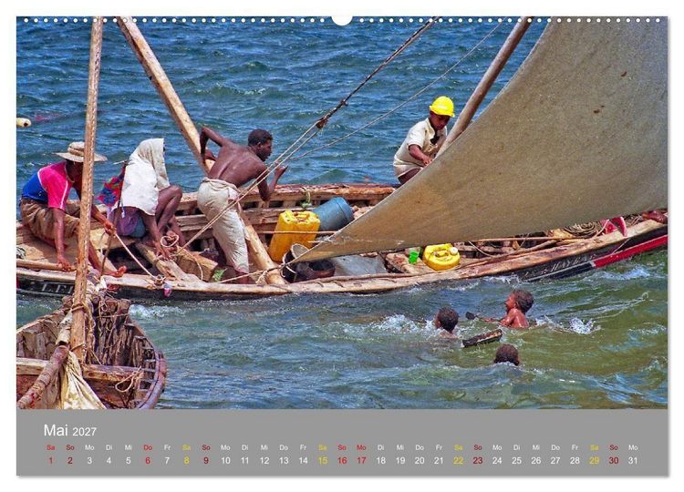 Produktbild: Lamu - Geheimtipp in Kenia (Wandkalender 2027 DIN A2 quer), CALVENDO Monatskalender