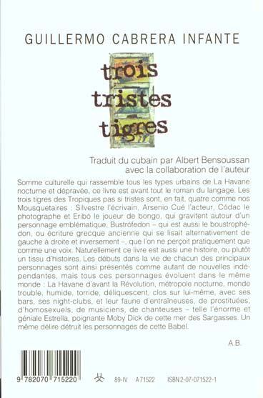 Produktbild: Trois tristes tigres