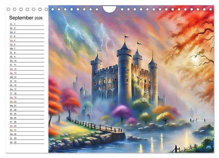 Produktbild: Verwunschene St&auml;dte in Traumwelten (Wandkalender 2026 DIN A4 quer), CALVENDO Monatskalender
