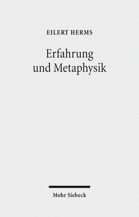 Produktbild: Erfahrung und Metaphysik