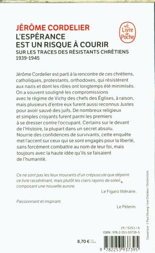 Produktbild: L'esp&eacute;rance est un risque &agrave; courir