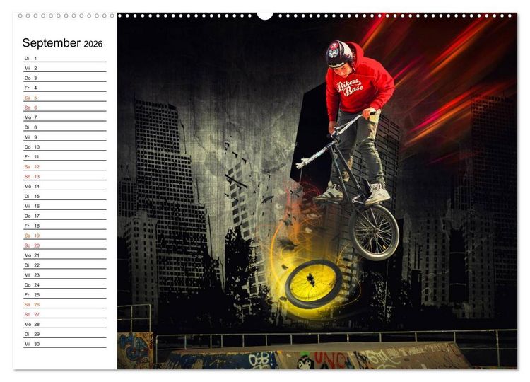 Produktbild: BMX My Life (hochwertiger Premium Wandkalender 2026 DIN A2 quer), Kunstdruck in Hochglanz