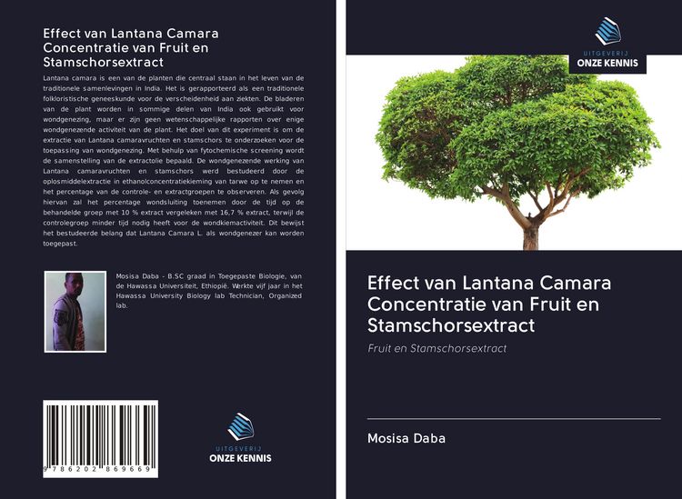 Produktbild: Effect van Lantana Camara Concentratie van Fruit en Stamschorsextract