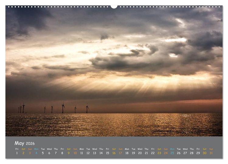 Produktbild: Sand n Sea in Norfolk (High Quality Premium Wall Calendar 2026 DIN A2 landscape),CALVENDO 12 Month Wall Calendar
