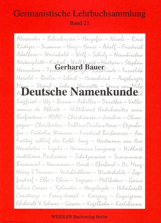 Produktbild: Deutsche Namenkunde